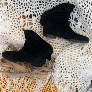 Black Suede Booties
